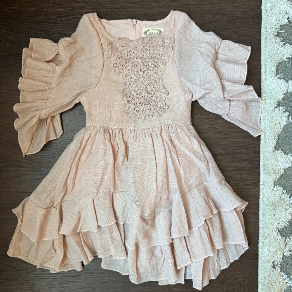 Joyfolie Calyssa Dress in Rose Smoke